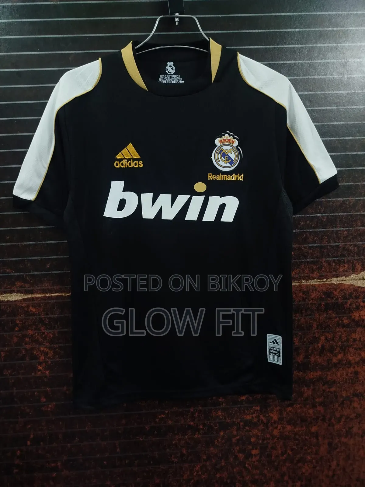 Real Madrid Black and Gold Retro