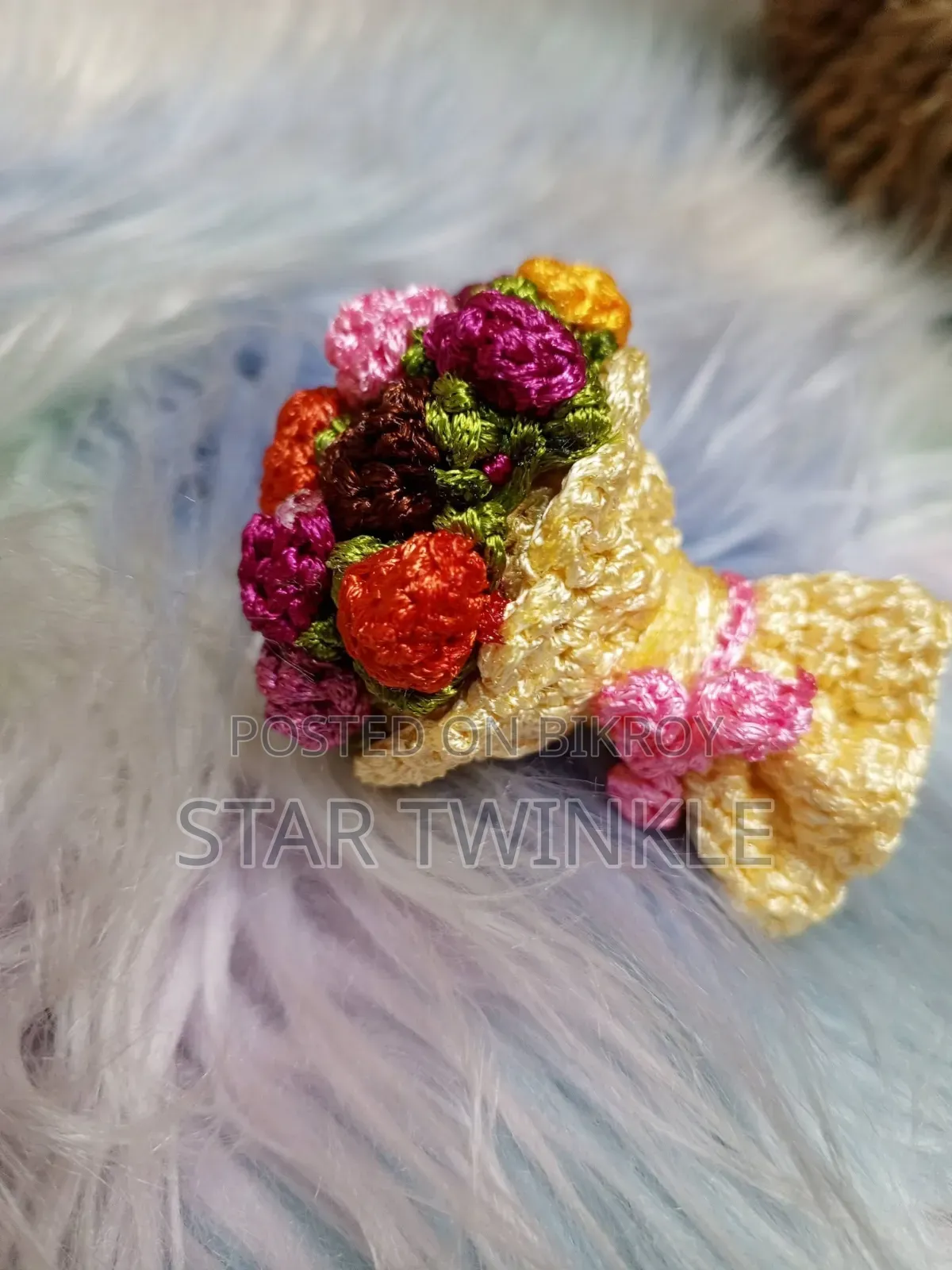 handmade crochet tulip