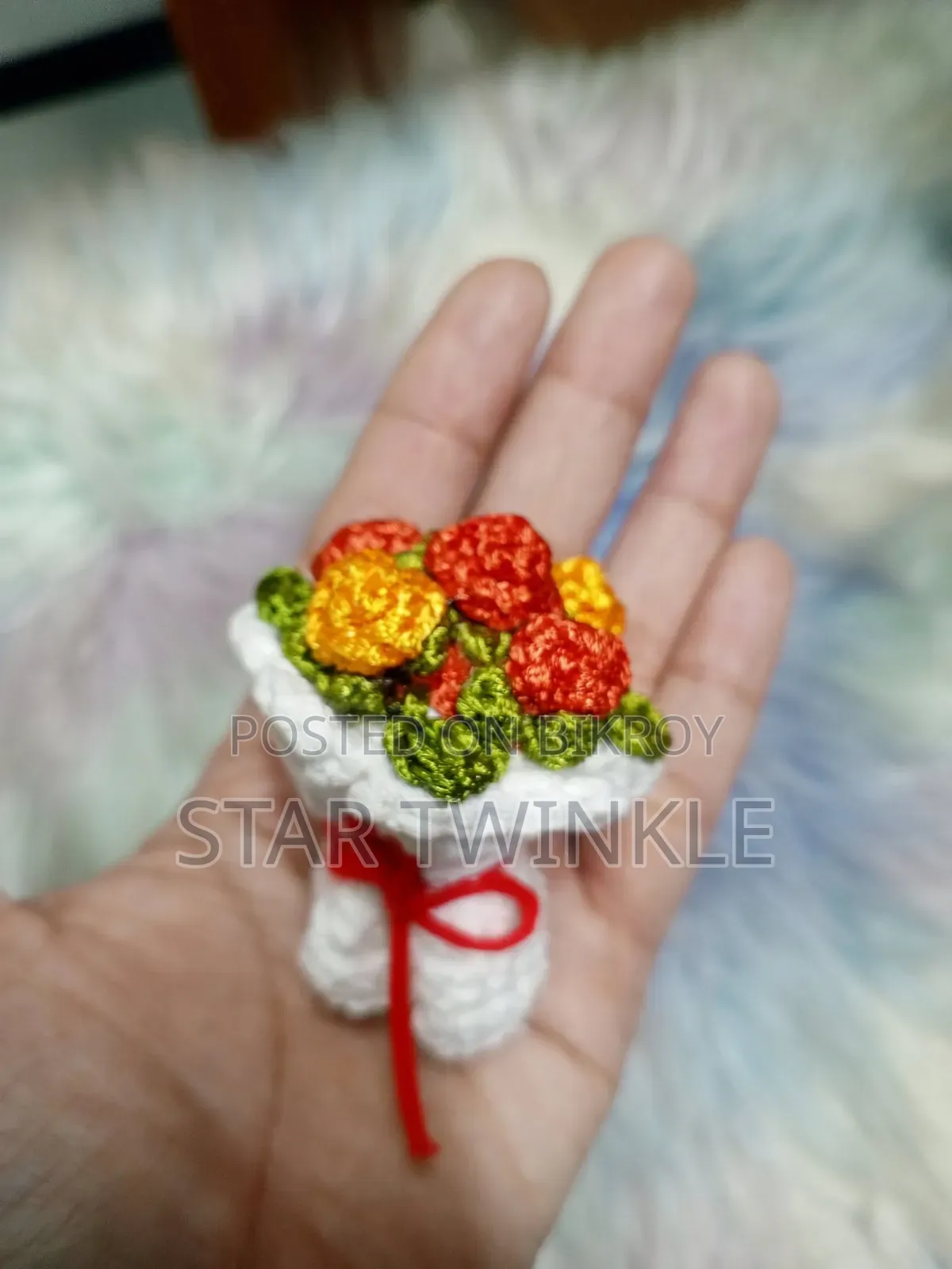 handmade crochet tulip