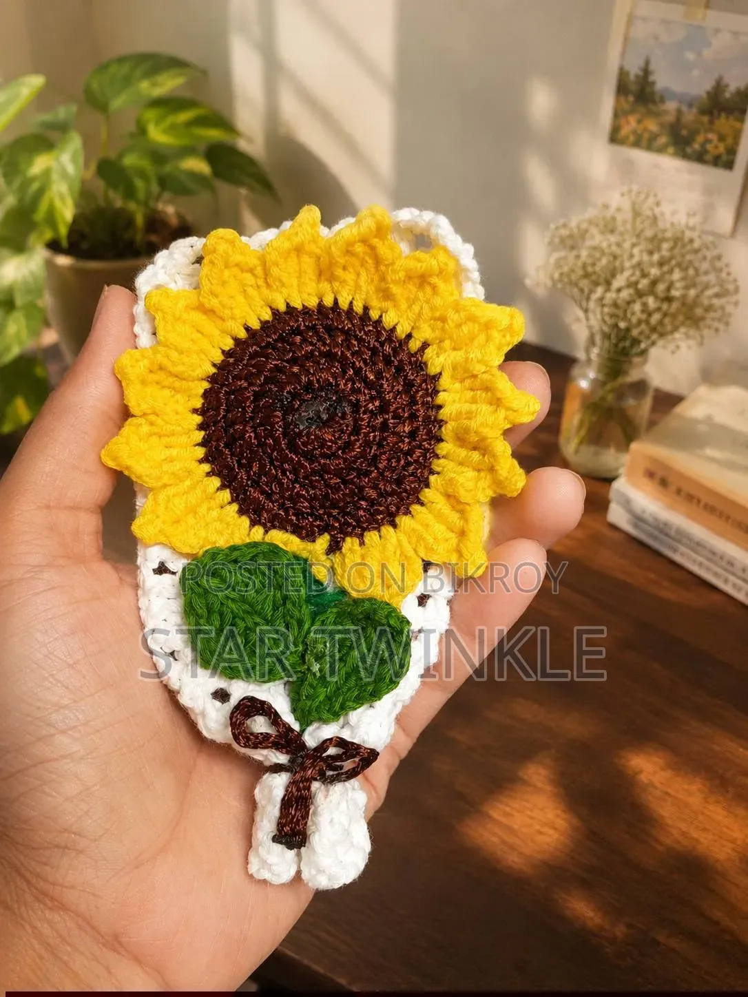handmade crochet tulip