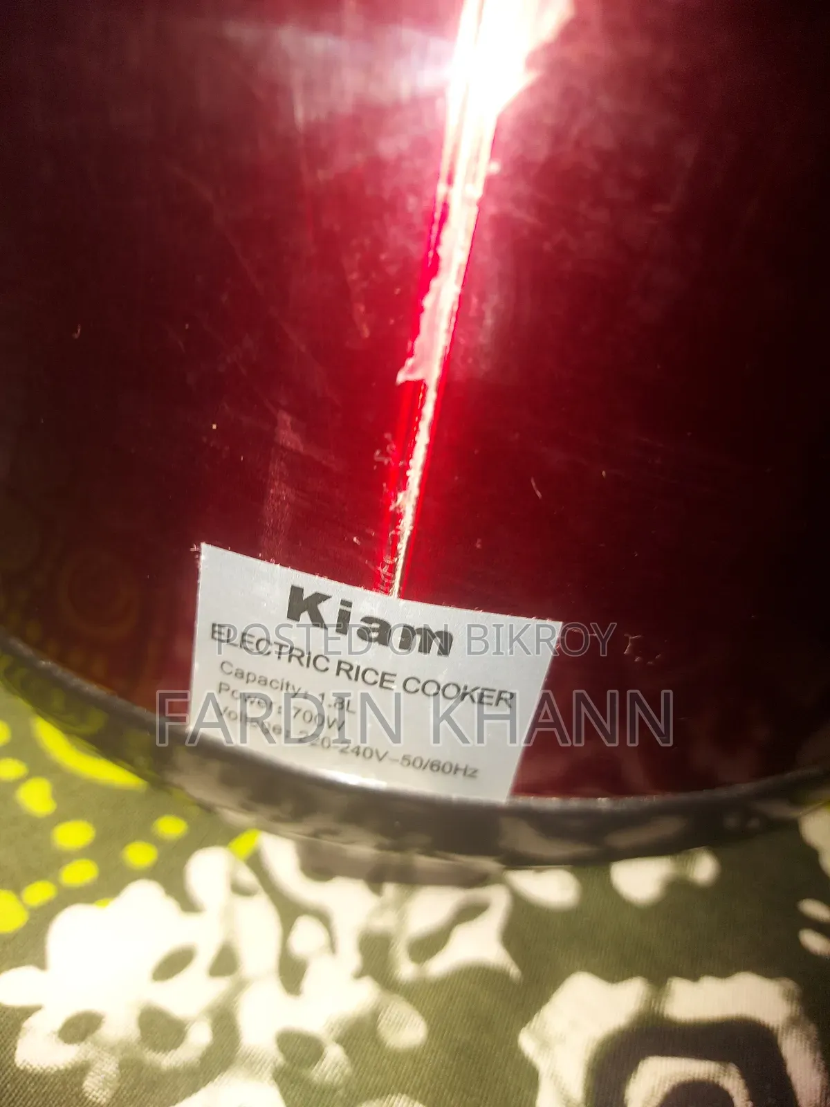 Kiam 1.8 Liter Rice Cooker Sell Post