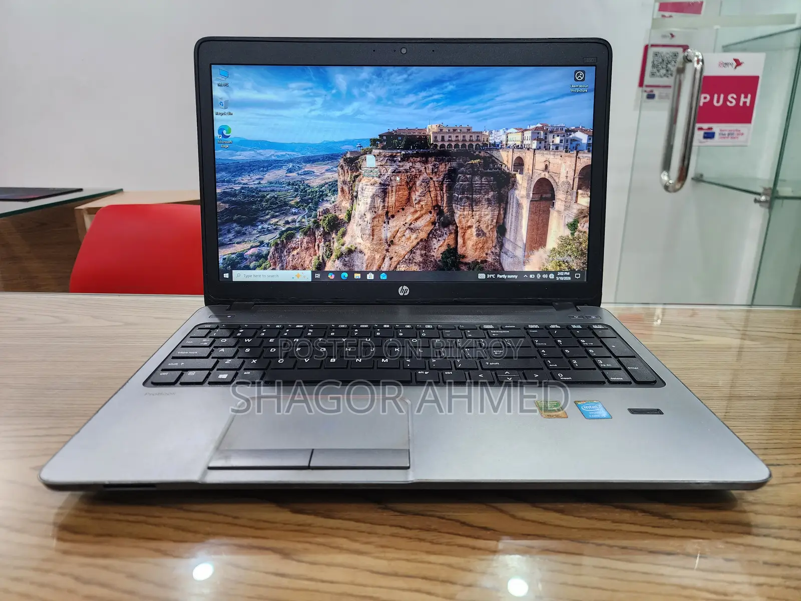 Laptop HP EliteBook 850 G4 8GB Intel Core I5 SSD 256GB