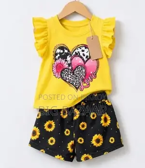 Kids Cotton T-shirt & Pant Set