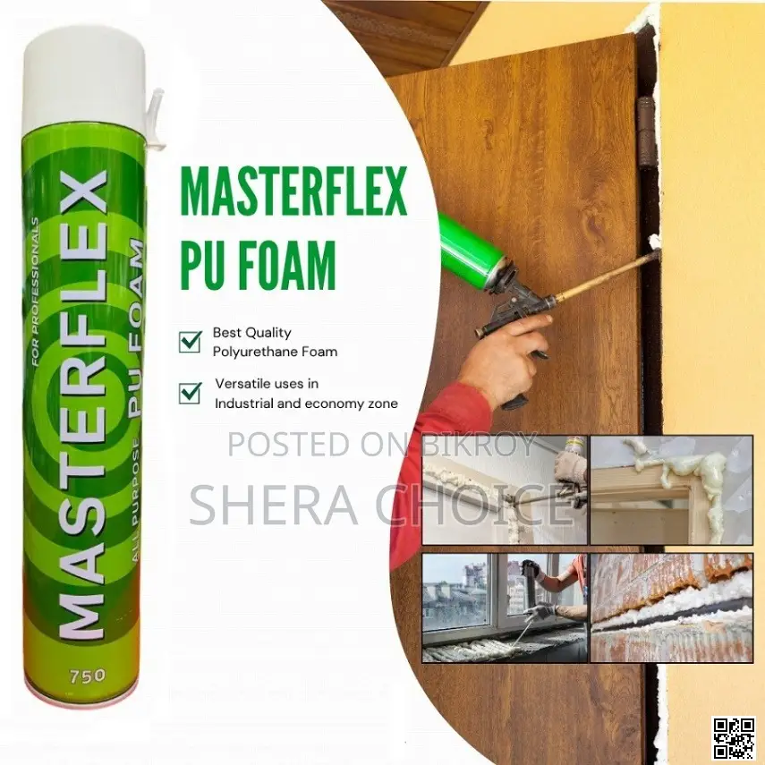 Masterflex PU Foam Spray 750 ml, Polyurethane Foam Expanding