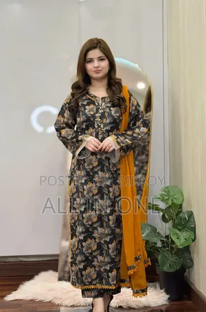 Cotton Readymade Three Piece