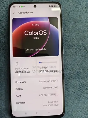 Oppo K13 5G 128 GB কালো
