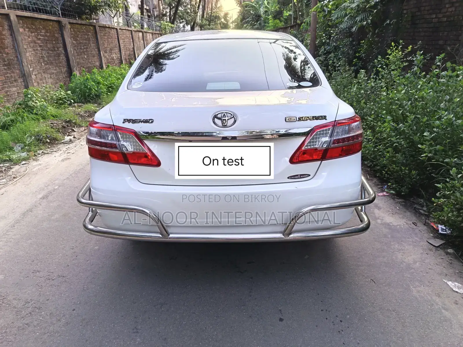 Toyota Premio 1.5 Front-Wheel Drive 2012 White