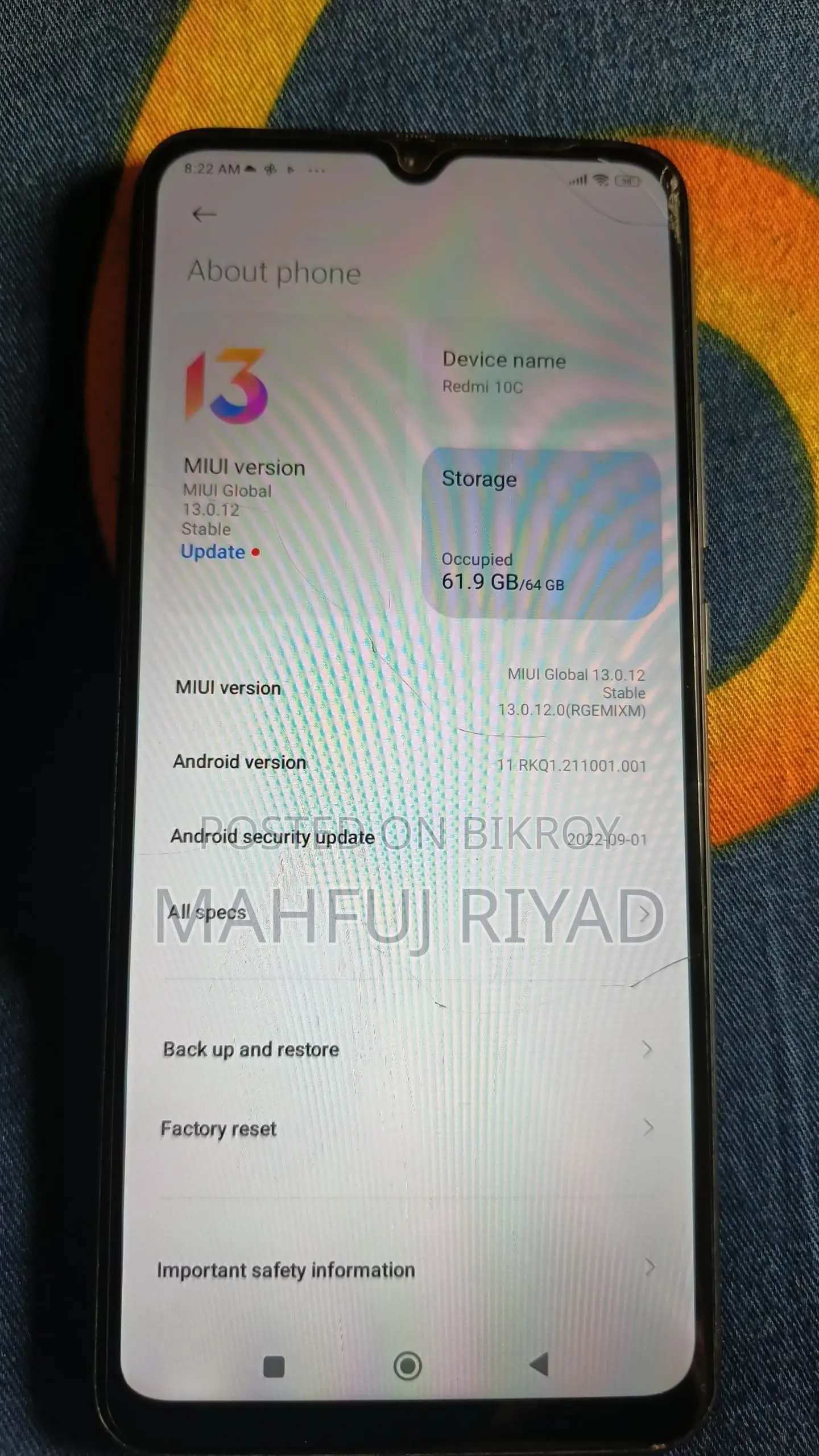 Xiaomi Redmi 10C 64 GB Black