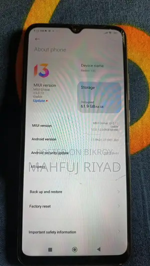Xiaomi Redmi 10C 64 GB Black