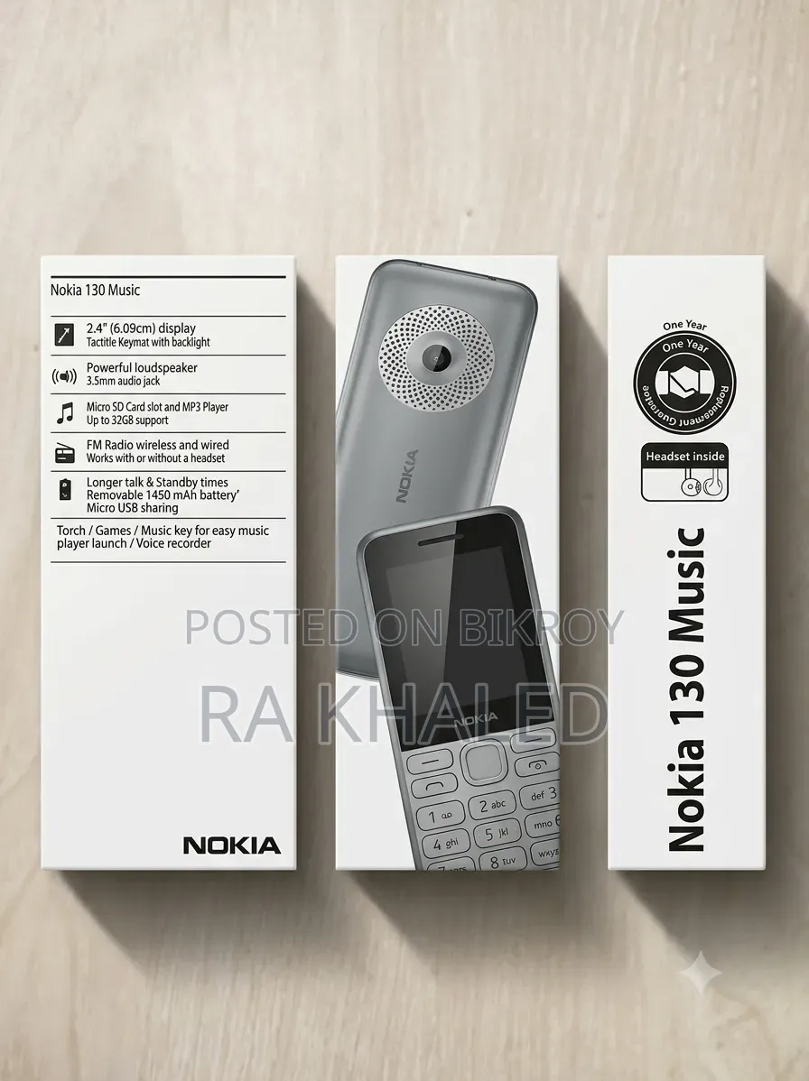 New Nokia 130 Dual SIM Black