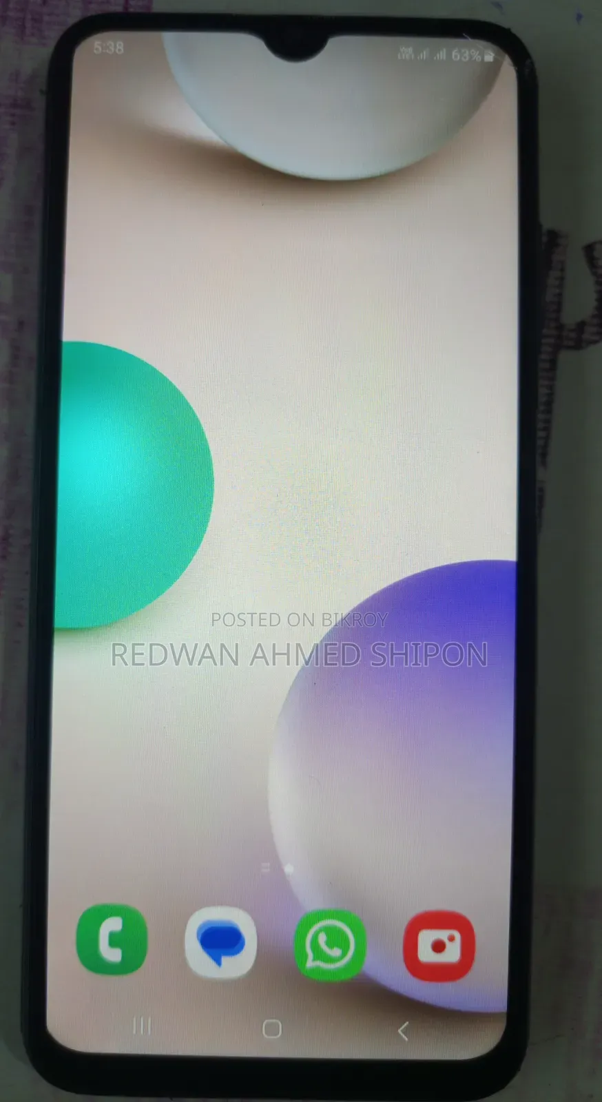 স্যামসাং গ্যালাক্সি এ০৩এস ৬৪ জিবি কালো