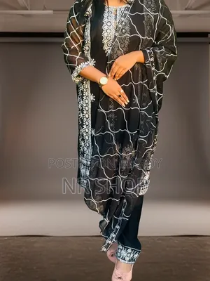 Premium Georgette Embroidery Four-Piece