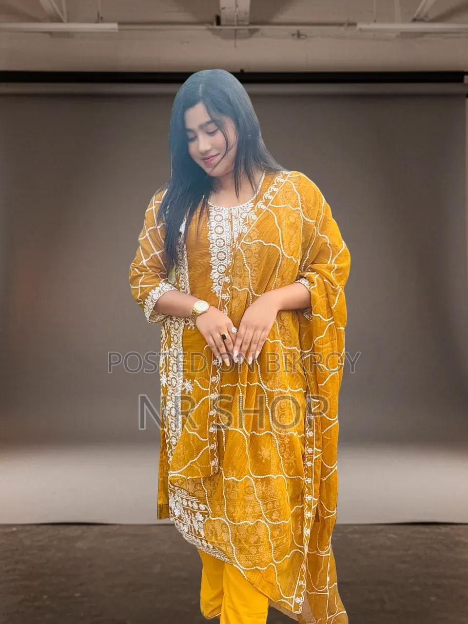 Premium Georgette Embroidery Four-Piece