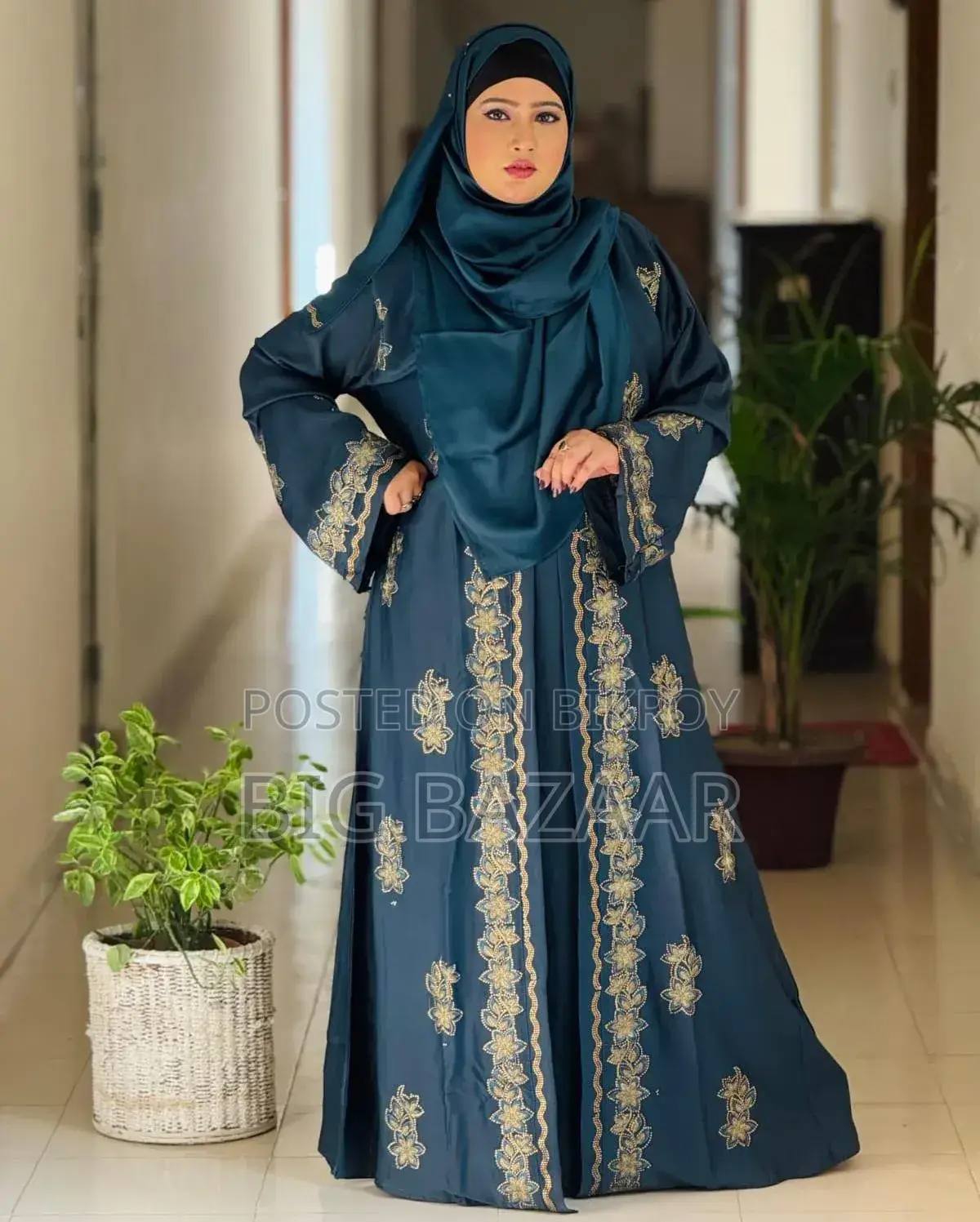 প্রিমিয়াম কোটি বোরকা সাথে হিজাব