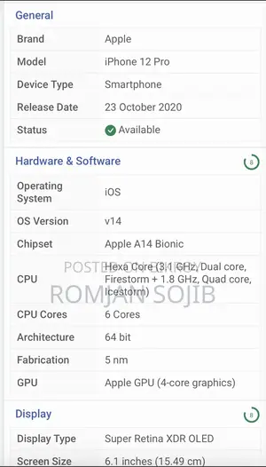 Apple iPhone 12 Pro 128 GB Blue