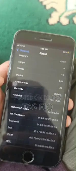 Apple iPhone 8 256 GB Black