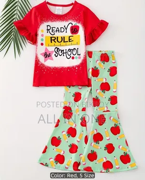 Kids Cotton T-shirt and Long Pant Set