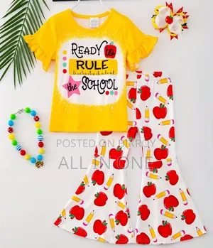 Kids Cotton T-shirt and Long Pant Set