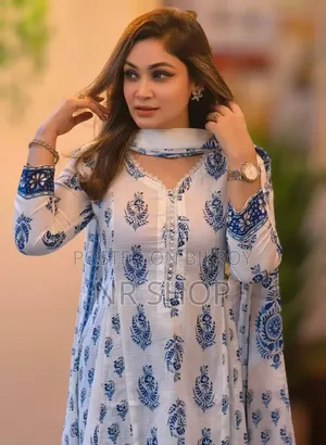 Premium Cotton Gown Three-Piece