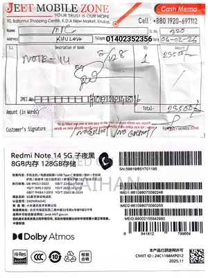 Xiaomi Redmi Note 14 5G 256 GB Black
