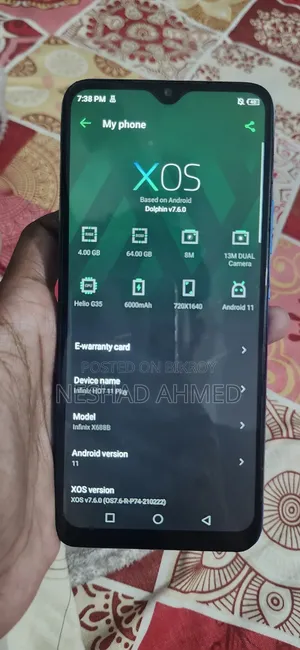 Infinix Hot 11 Play 64 GB Blue
