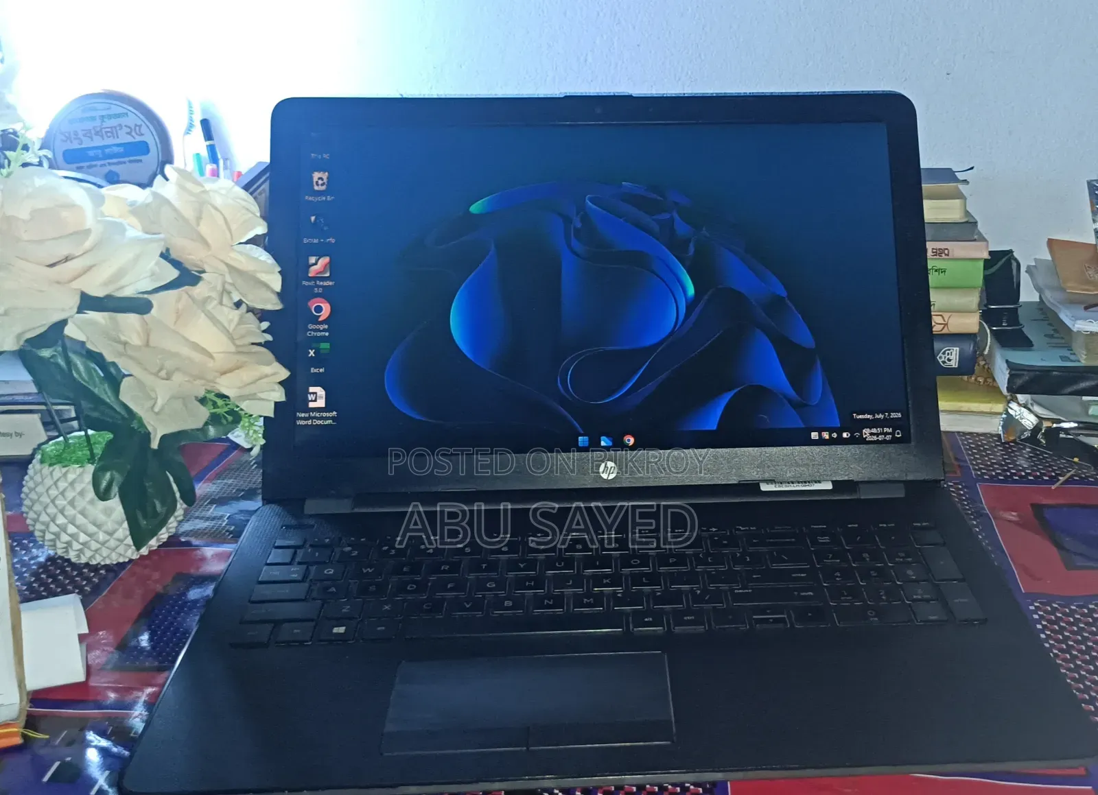 Laptop HP 250 G6 8GB Intel Core I3 HDD+SSD 128GB