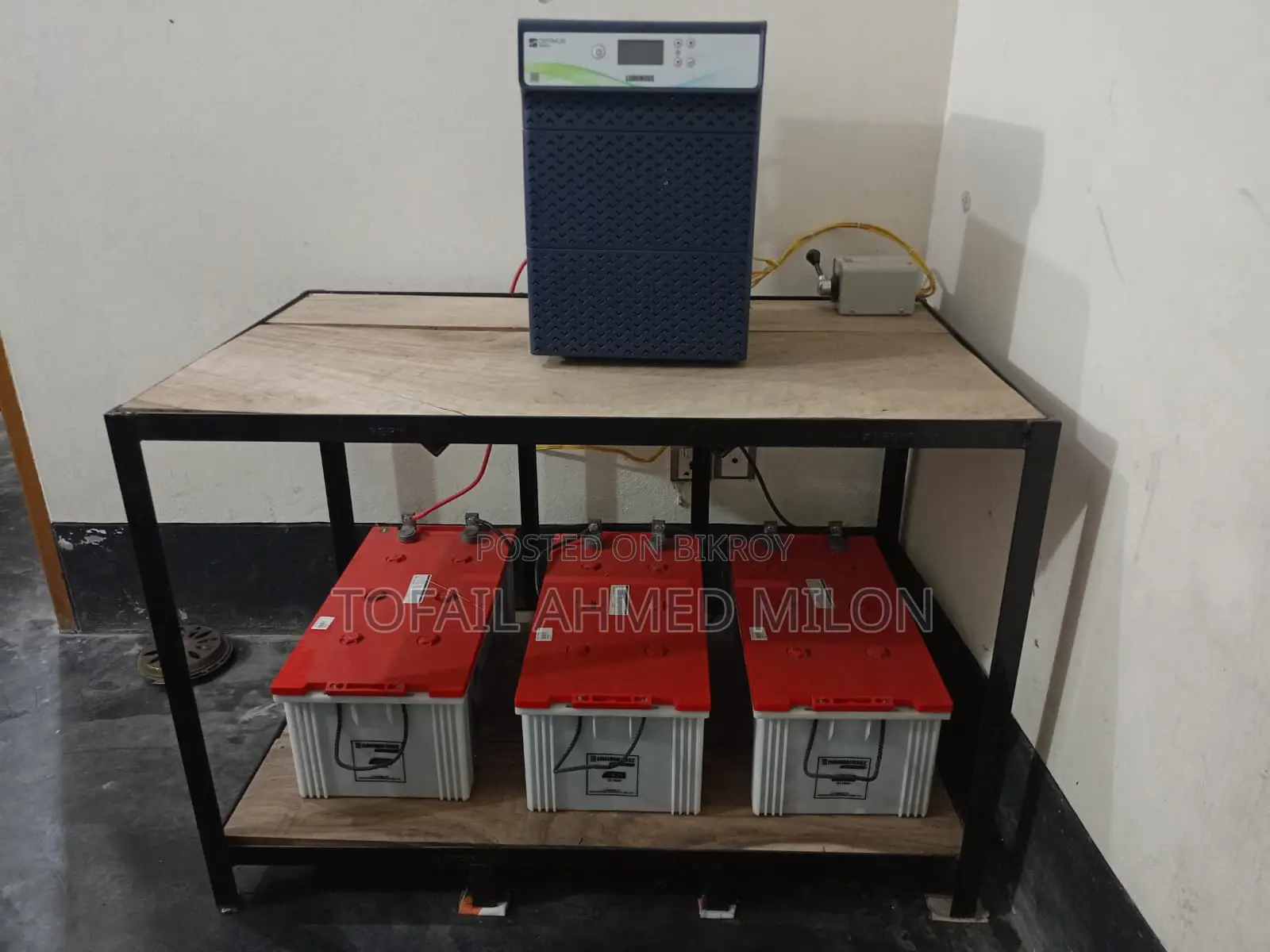 লুমিনাস অপ্টিমাস ৩৮০০+ সাথে ৩টি রহিমআফরোজ ২০০এএইচ ১২ভি টিউবুলার ব্যাটারি