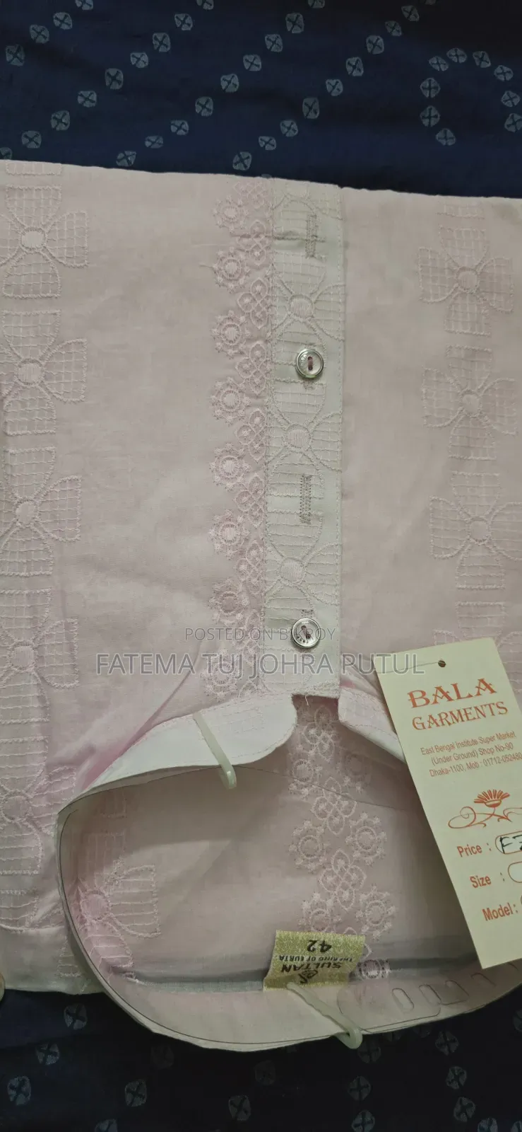 Indian Pure Cotton Panjabi Size 42