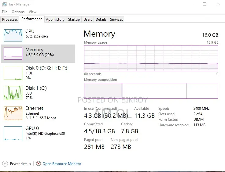 Desktop Computer 16GB Intel Core I5 HDD+SSD 1TB