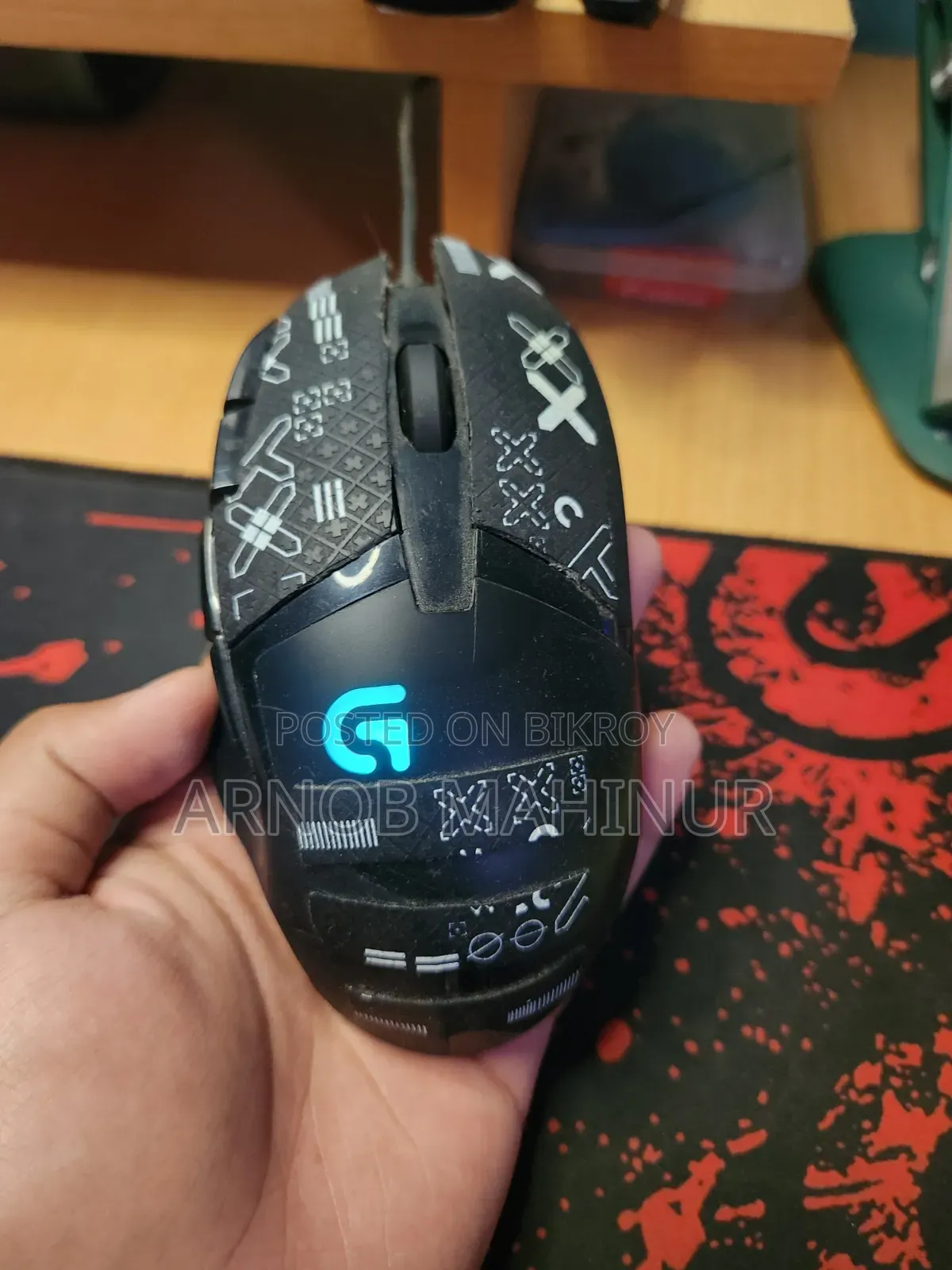 Logitech G402 for Sell With Grip Tape!! Box and Memo Availabl