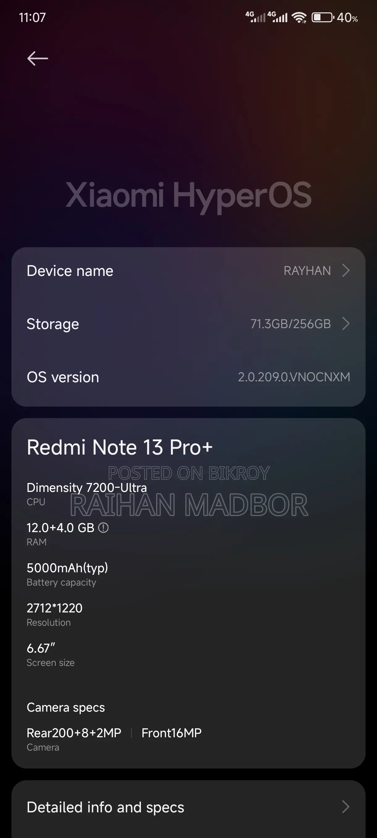 Xiaomi Redmi Note 13 256 GB White