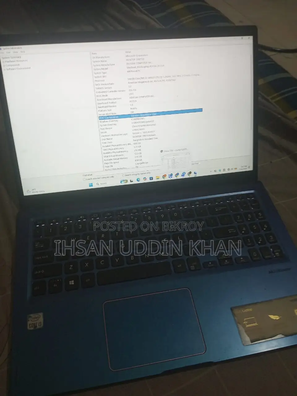 Laptop Asus VivoBook X540SA 4GB Intel Core I3 SSD 256GB