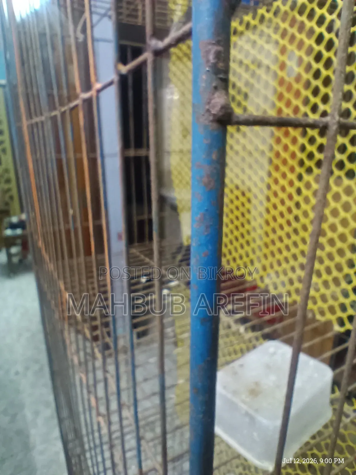 মোটা শিকের লোহার খাঁচা