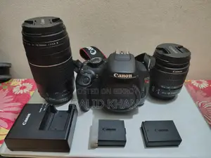 Canon Eos Rebel T5 DSLR Camera (With 2 Lenses Full Accessories)