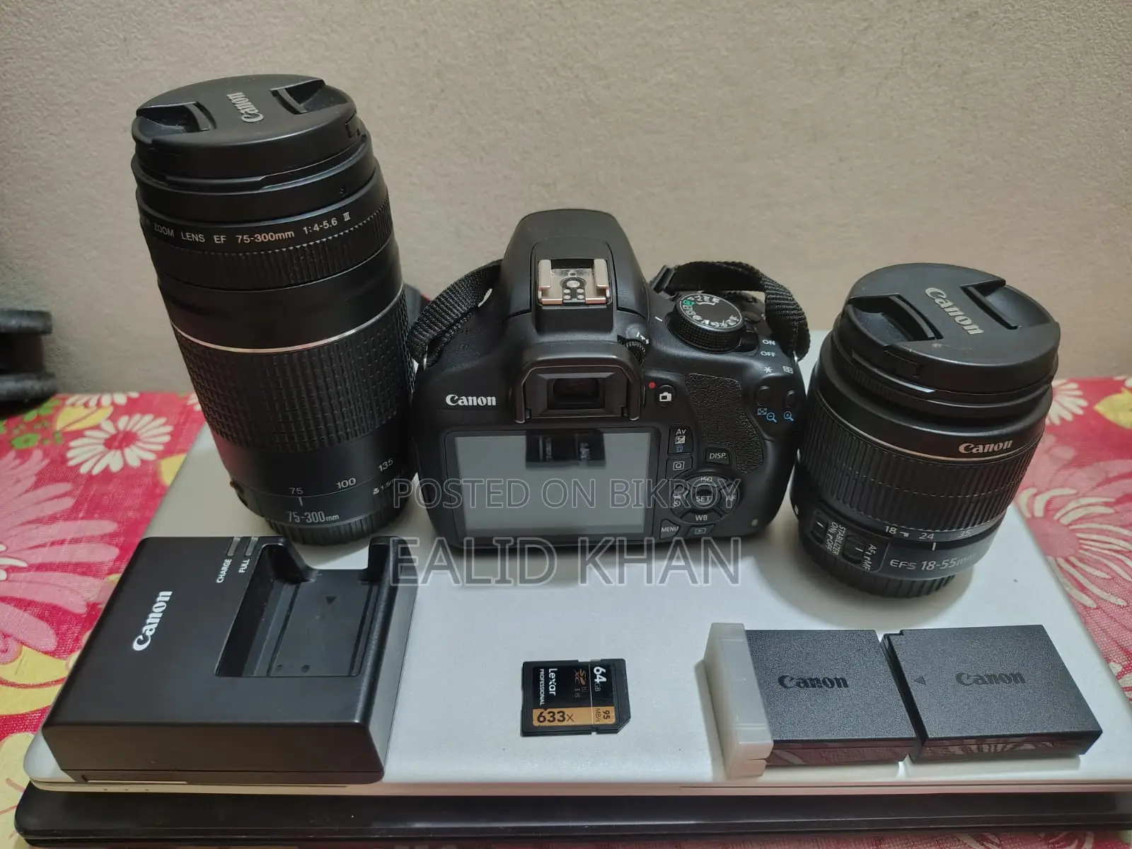 Canon Eos Rebel T5 DSLR Camera (With 2 Lenses Full Accessories)