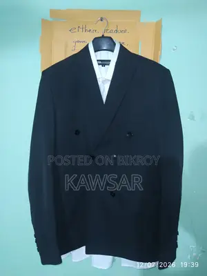 Men's Black Blazer Formal Pant – Good Condition