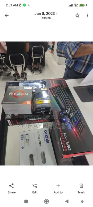 Desktop Computer MSI Model 8GB AMD Ryzen 5 HDD+SSD 1T