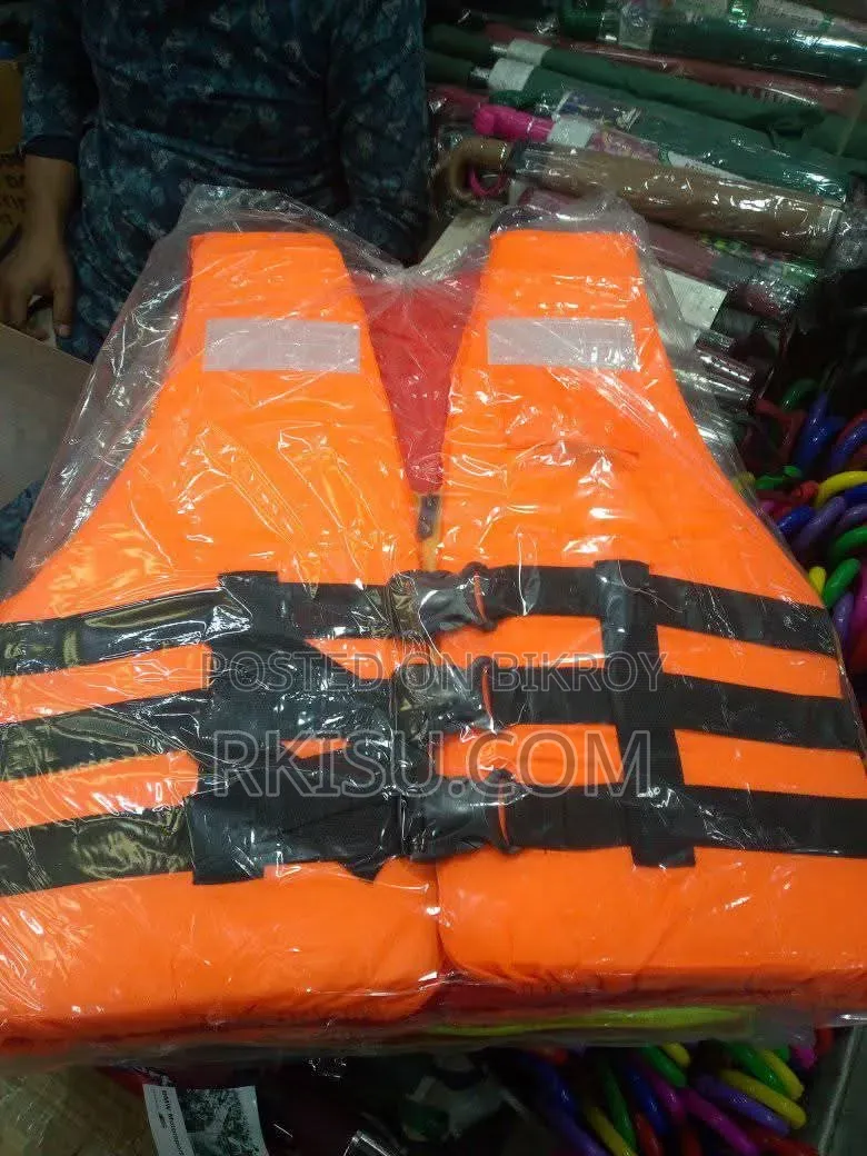 প্রাপ্তবয়স্কদের জন্য বাঁশি সহ হেভি-ডিউটি সেফটি লাইফ জ্যাকেট - ১৩০ কেজি
