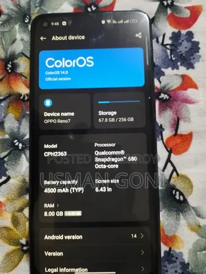 Oppo Reno7 256 GB Black