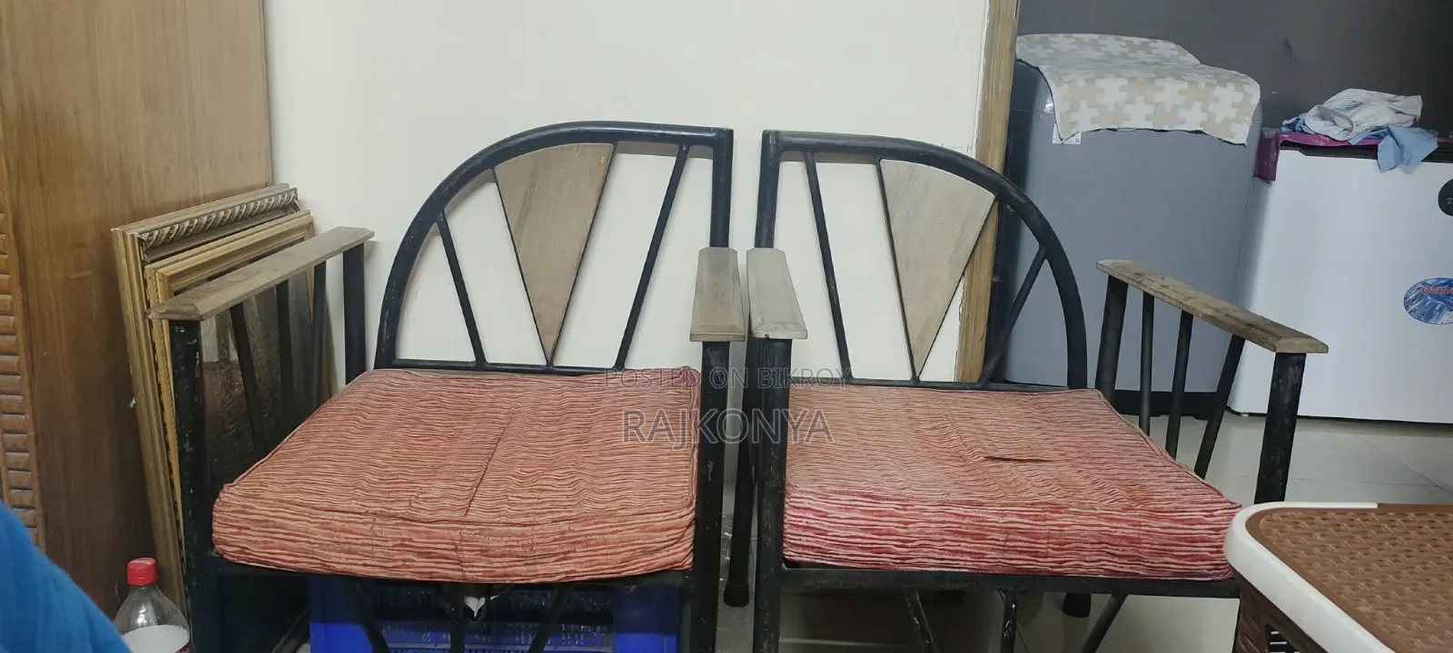 ১+১ সিঙ্গেল রট আয়রন সোফা