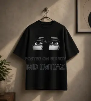 Eren Mikasa Theme DTF Printed Premium Cotton Fabric T-Shirt.