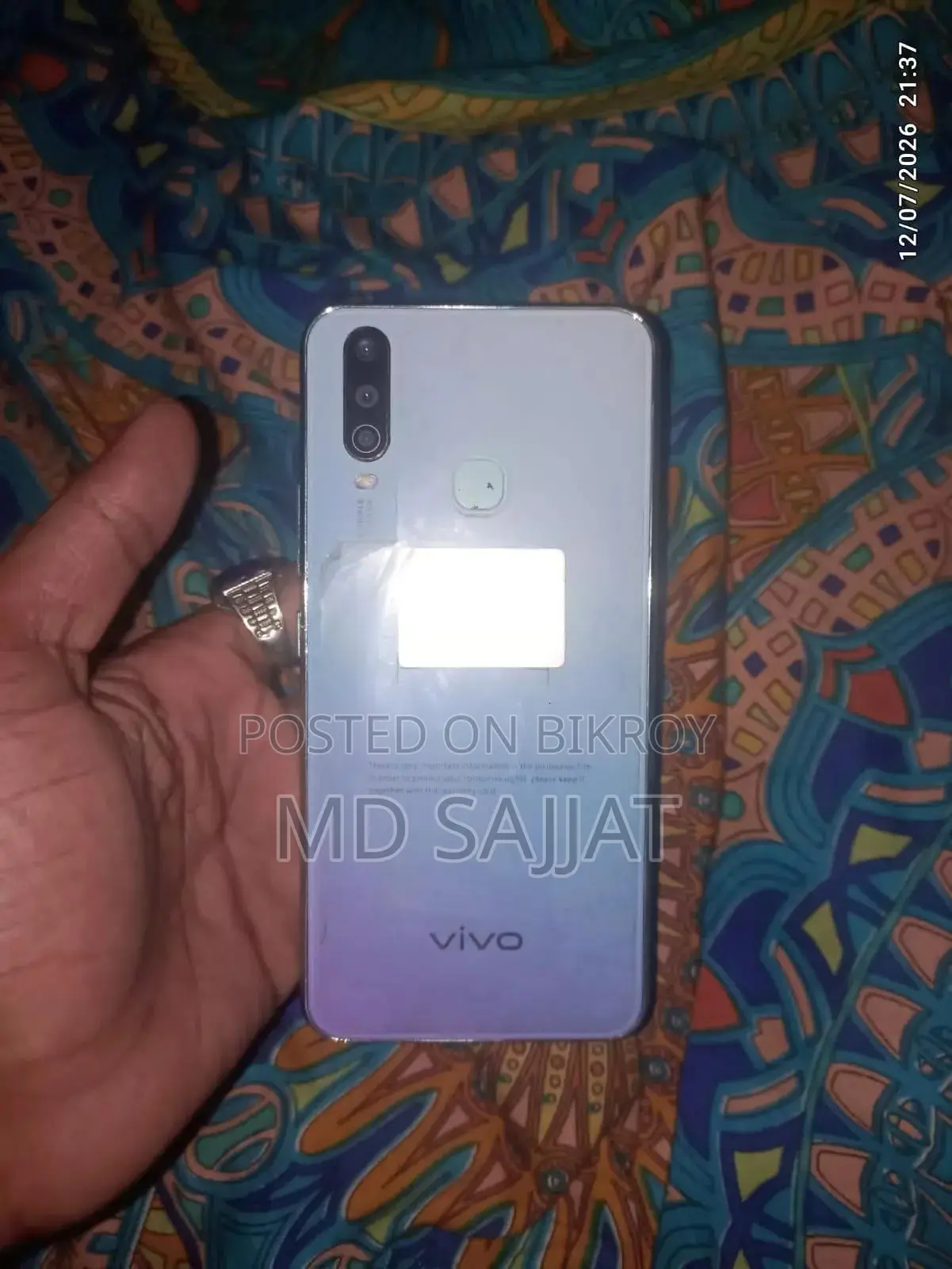 Vivo Y17 256 GB Blue