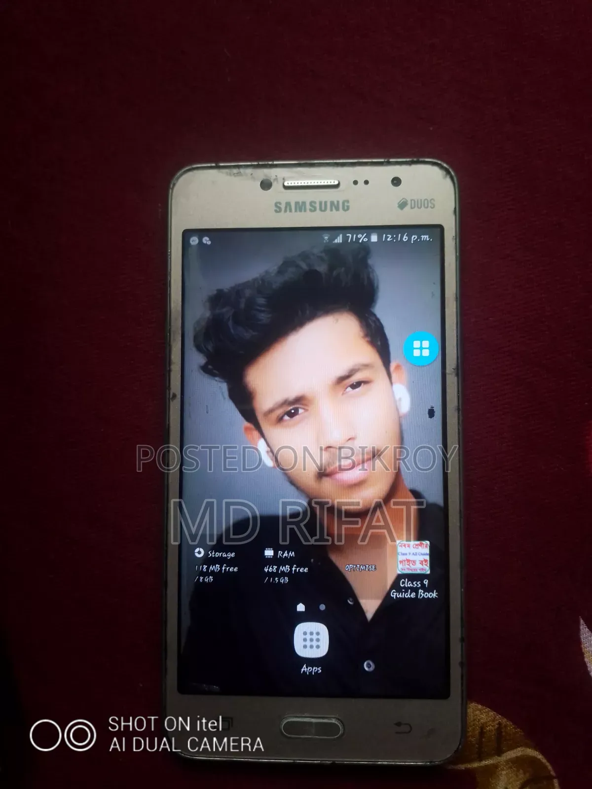 Samsung Galaxy Grand Prime Plus 8 GB Gold