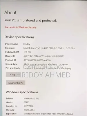 Desktop Computer 12GB Intel Core I3 SSD 128GB