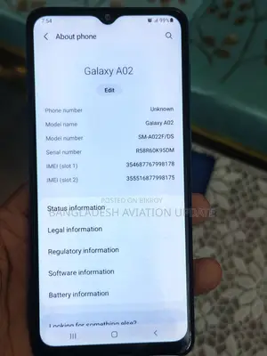 Samsung Galaxy A02 32 GB Blue
