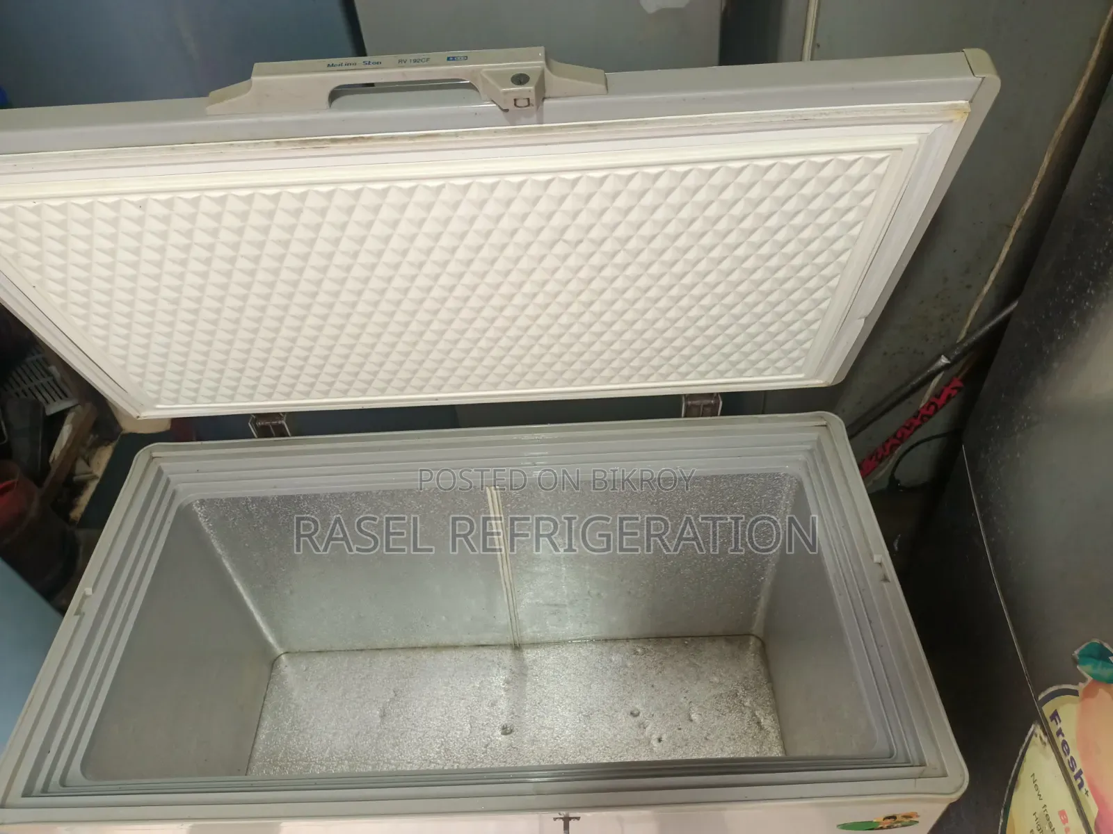 265 Liter running deep fridge for sale.