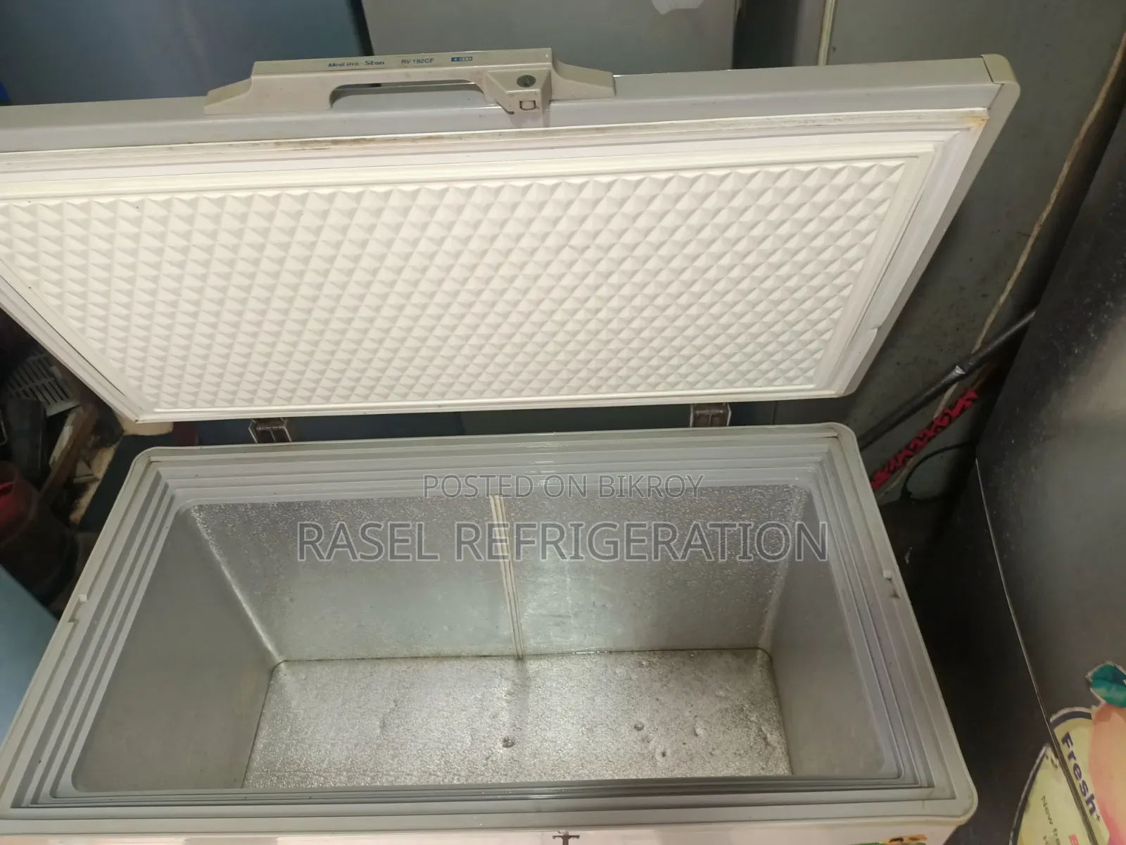 265 Liter running deep fridge for sale.