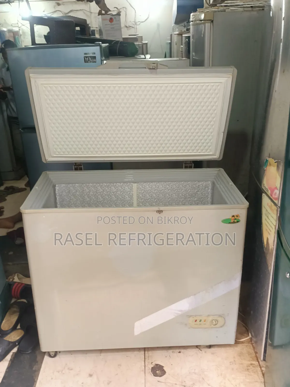 265 Liter running deep fridge for sale.