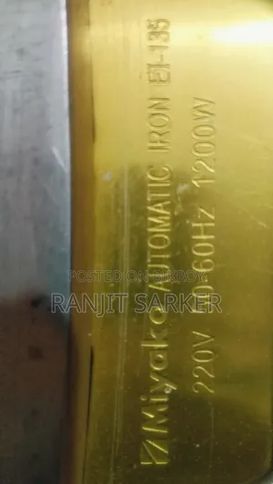 মিয়াকো অটোমেটিক আয়রন Ei-135, 220v, 50-60hz, 1200w.