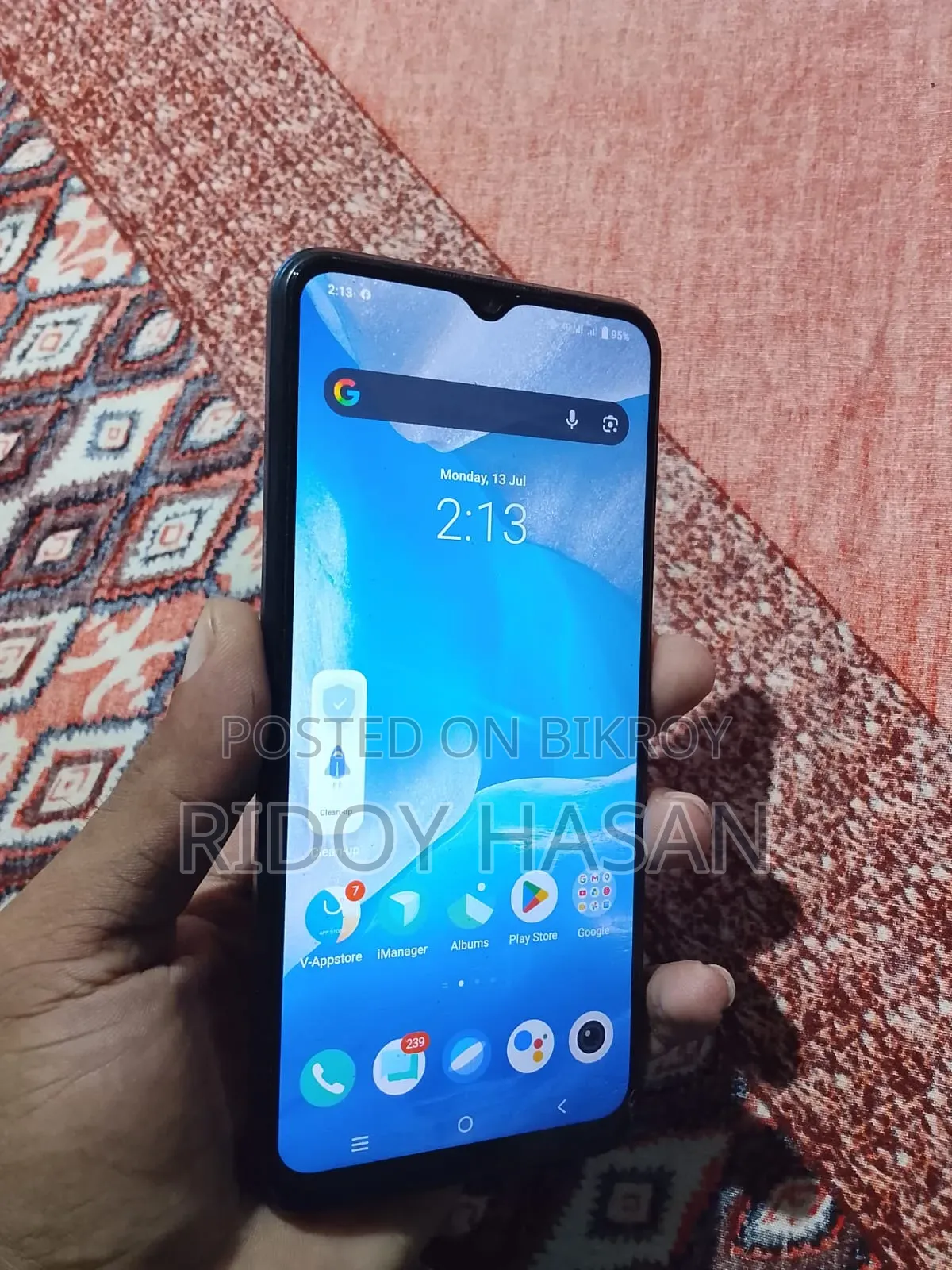 Vivo Y21t 128 GB Blue